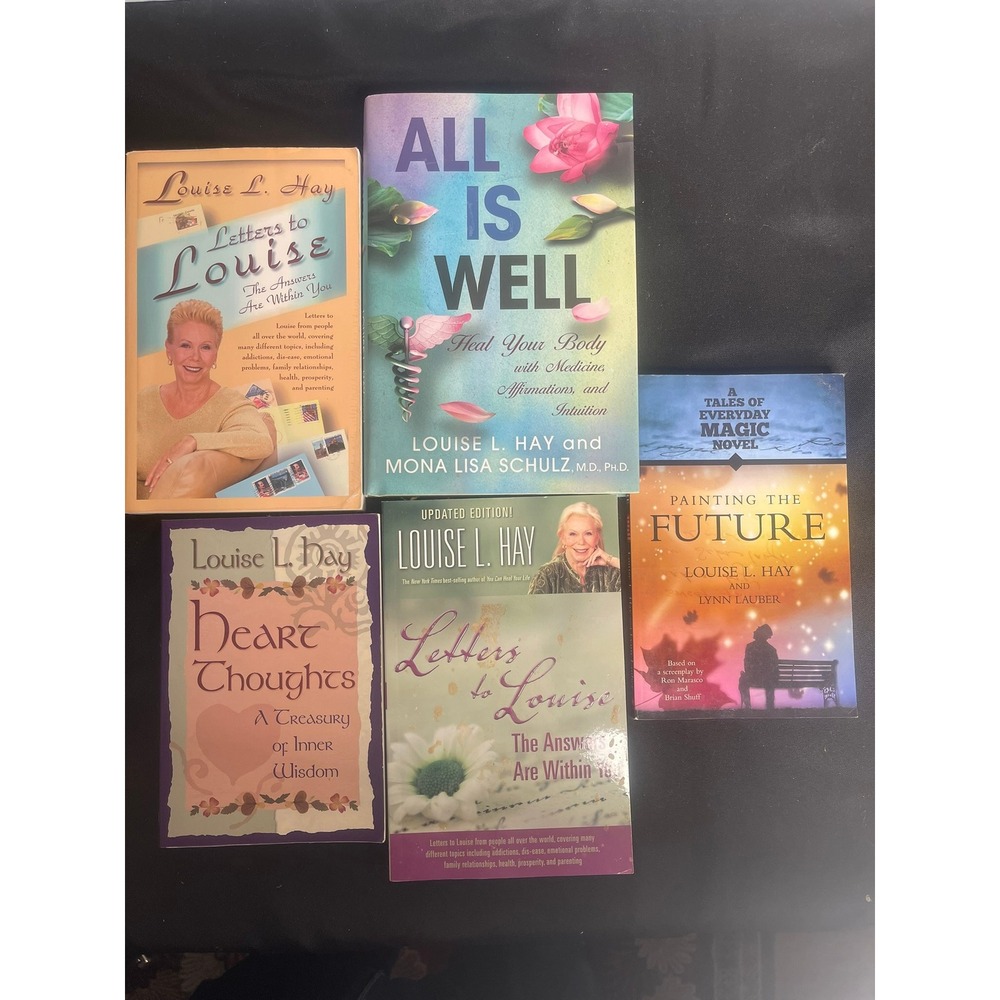 Louise Hay Self Help Books Lot of 5 Heal Your Body Thoughts Future‎